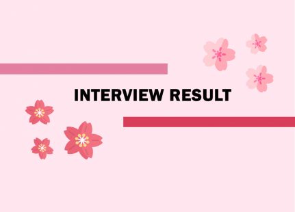 Interview Result – ASW 2019 by JASSO Scholarship